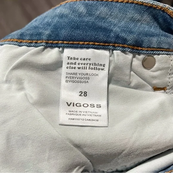 Vigoss High Rise Flare Jeans Size 28 - Picture 4 of 6